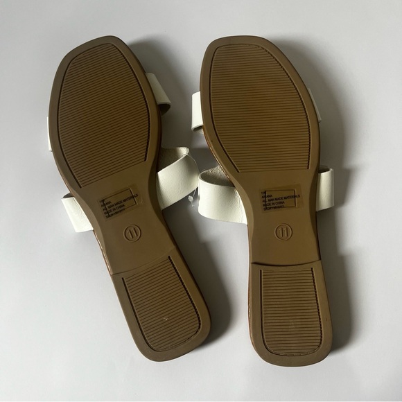 SM NEW YORK- NEW Women's White and Brown Sandals Size 11 - Picture 6 of 6